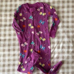 Hanna Andersson Purple Butterfly Print Pajamas